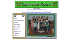 Desktop Screenshot of cloverdaleschool.org