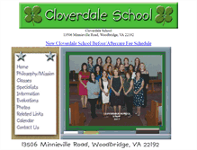 Tablet Screenshot of cloverdaleschool.org